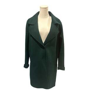 Belle & Bloom Ex-Boyfriend Wool Blend Oversized Jacket Dark Green